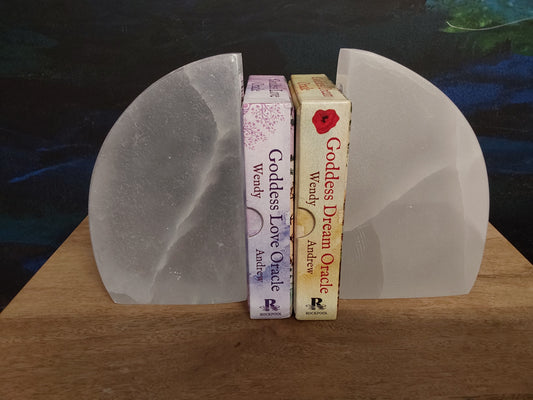 Selenite Bookends