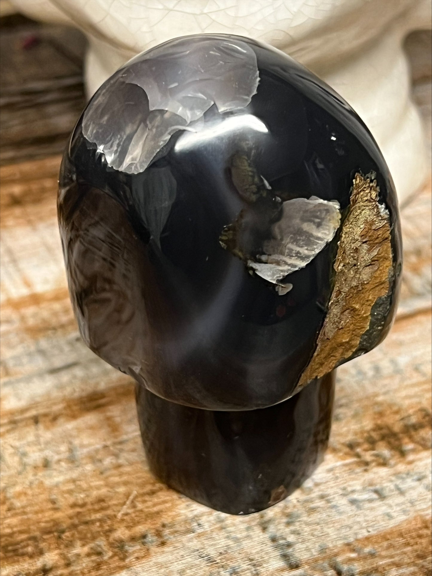 Mushroom - Agate with druzy