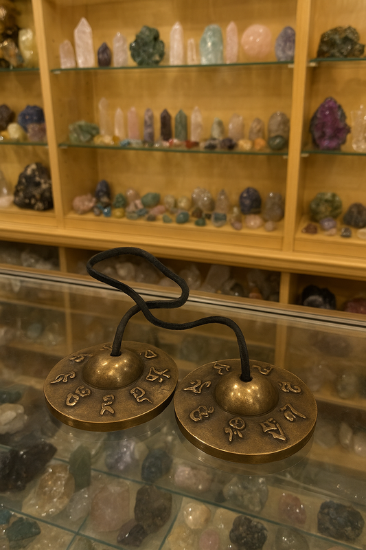 Om Mani Pame Hum Cymbals  6.7cm