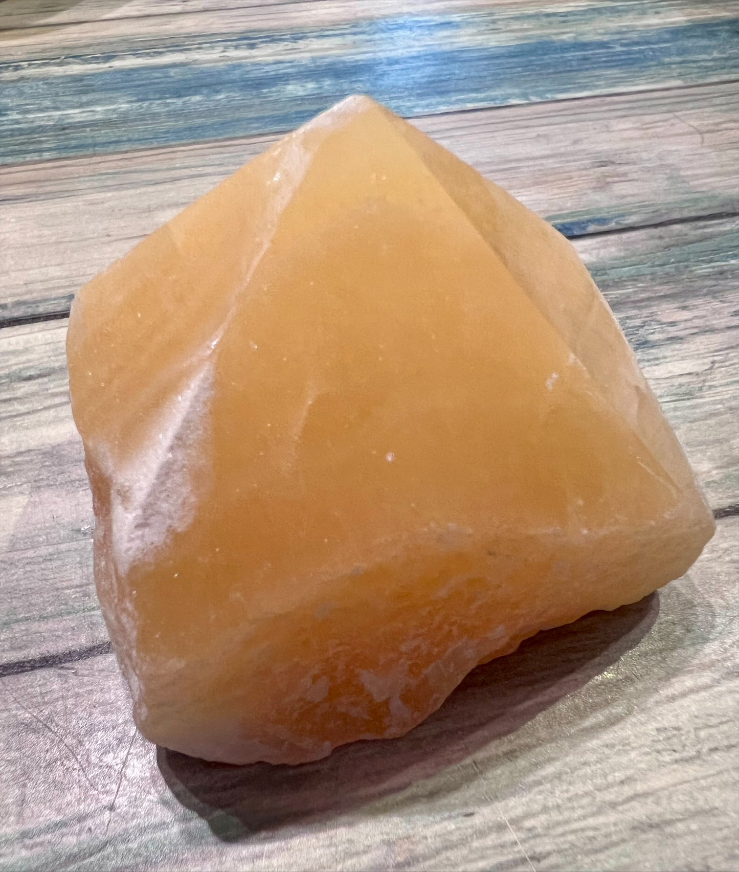 Yellow Calcite Cut Base Point
