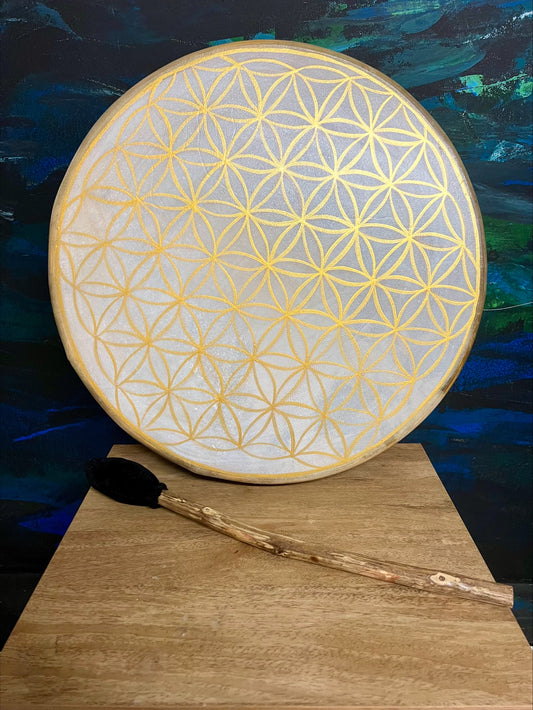 18 inch  Goat skinned, painted Shamanic Drum