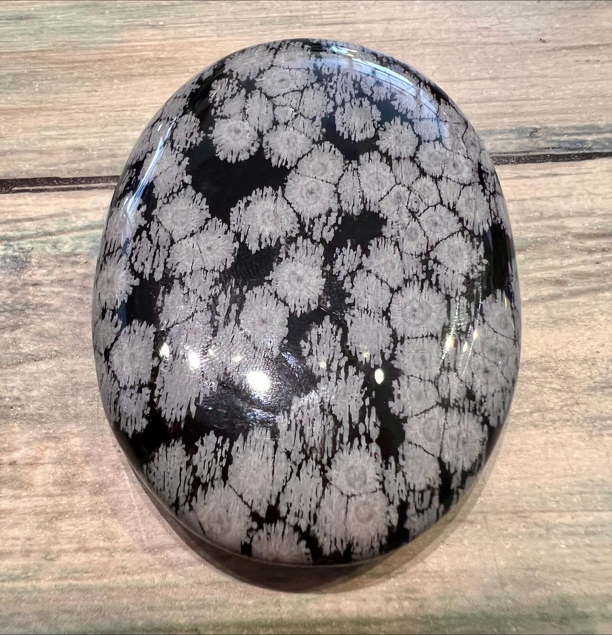 Palmstone - Obsidian Snowflake