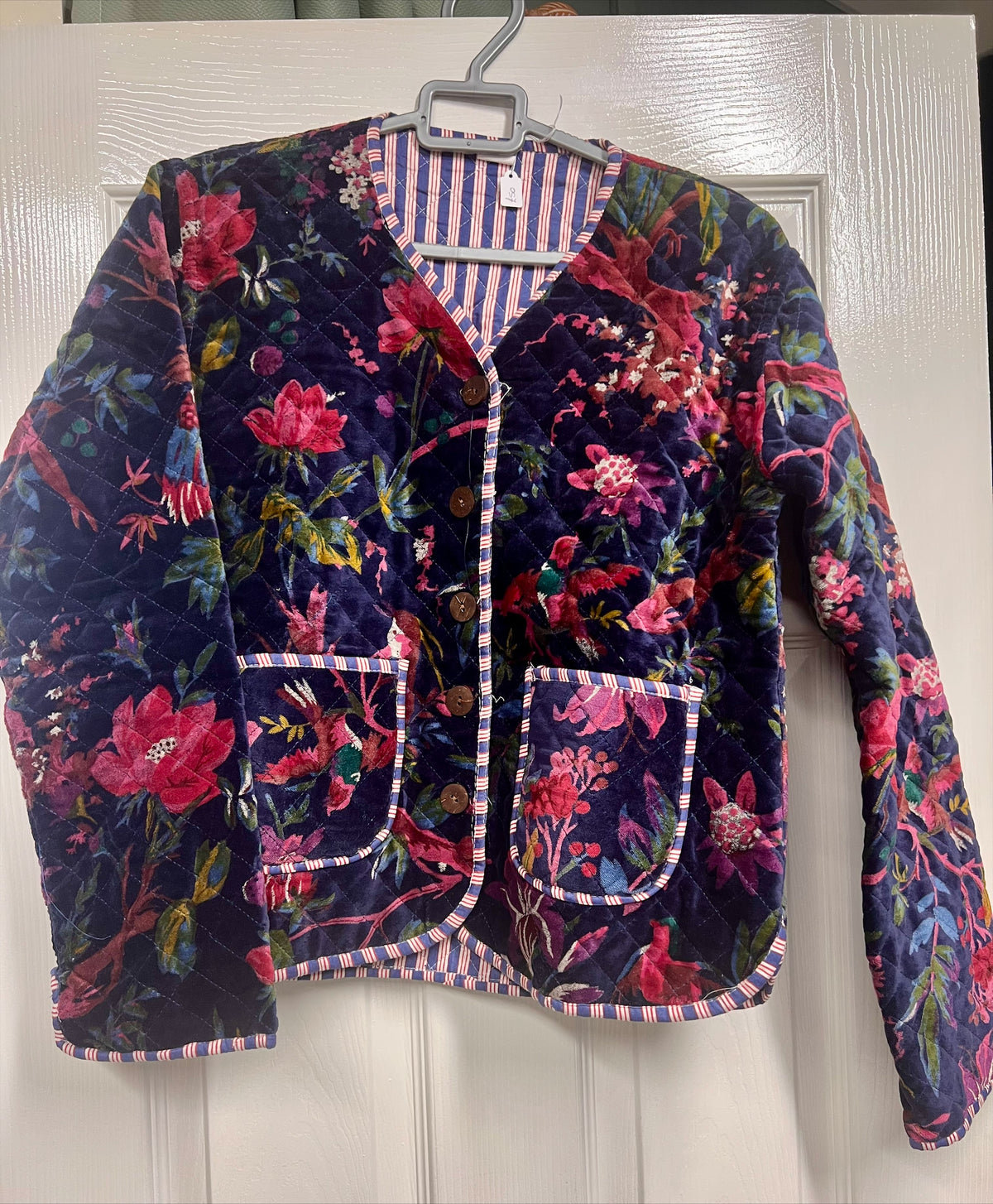 Cotton Velvet Quilted Jacket