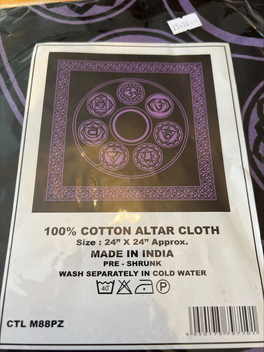Purple Chakra Altar Cloth