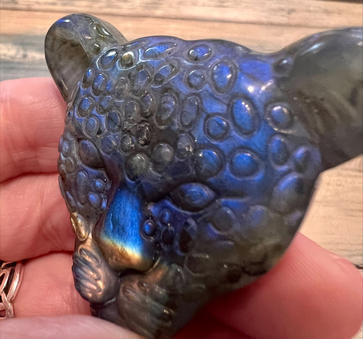 Labradorite Leopard Head