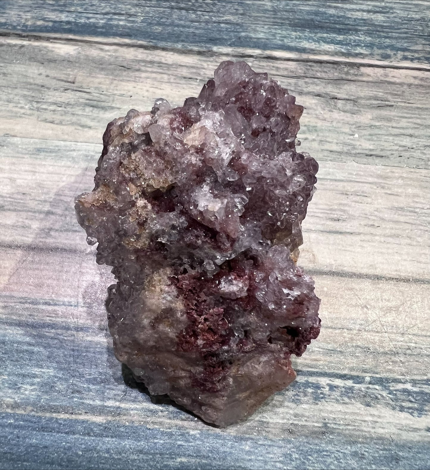 Pink Amethyst with Hematite