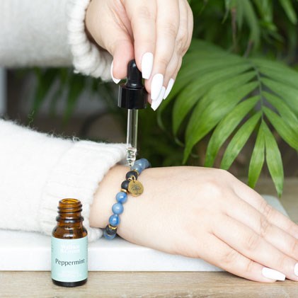 Inner Peace Blue Aventurine Essential Oil Bracelet