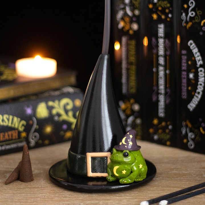 Witch Hat & Magic Toad Incense Cone Burner