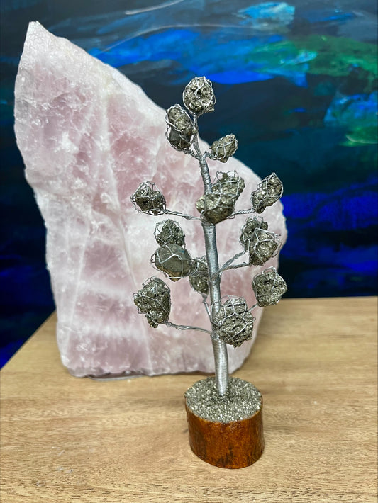 Pyrite crystal tree