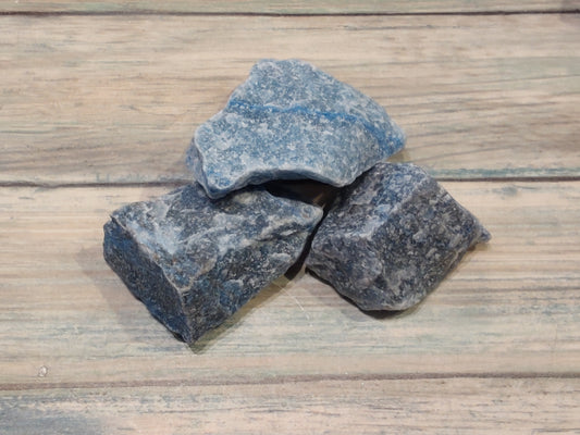 Blue Quartz Raw Crystal Chunks