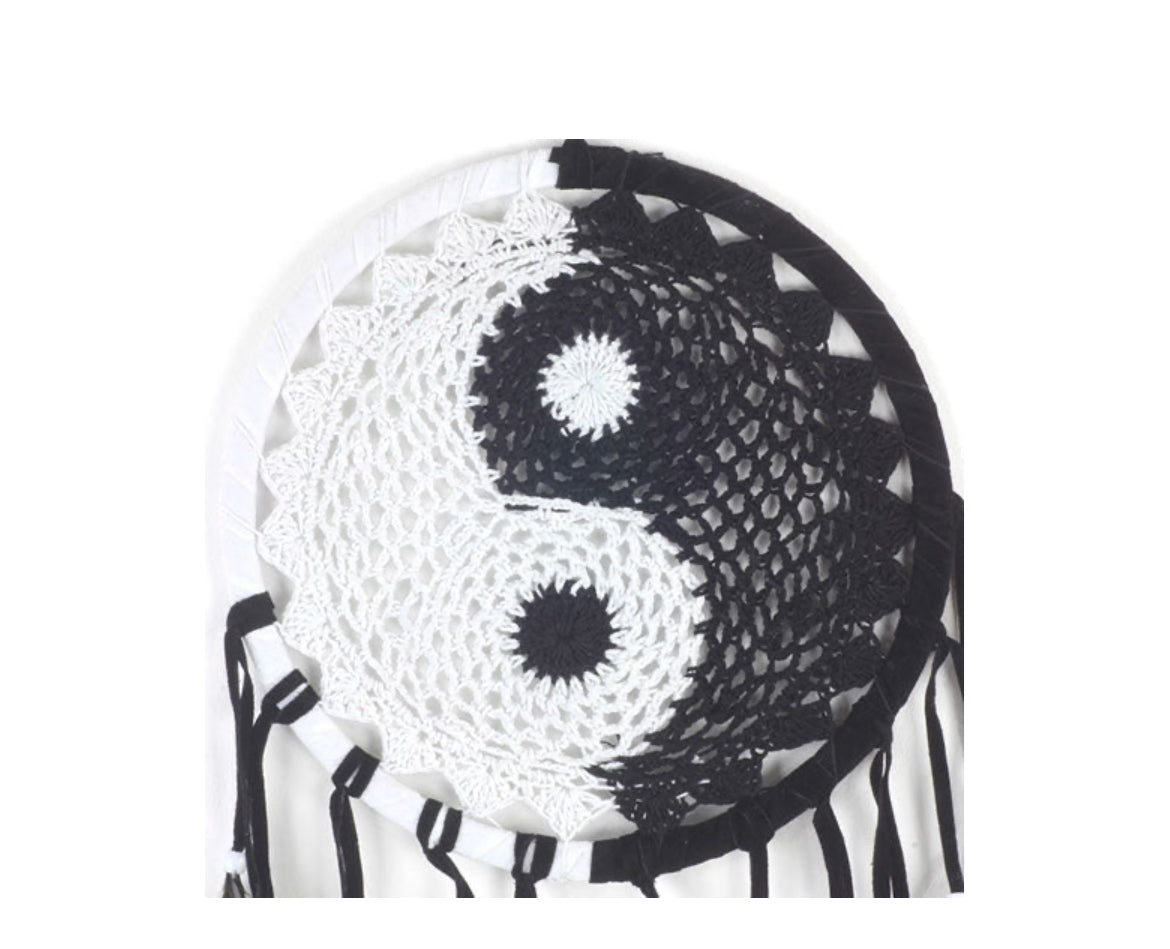Yin Yang Crotchet Dreamcatcher