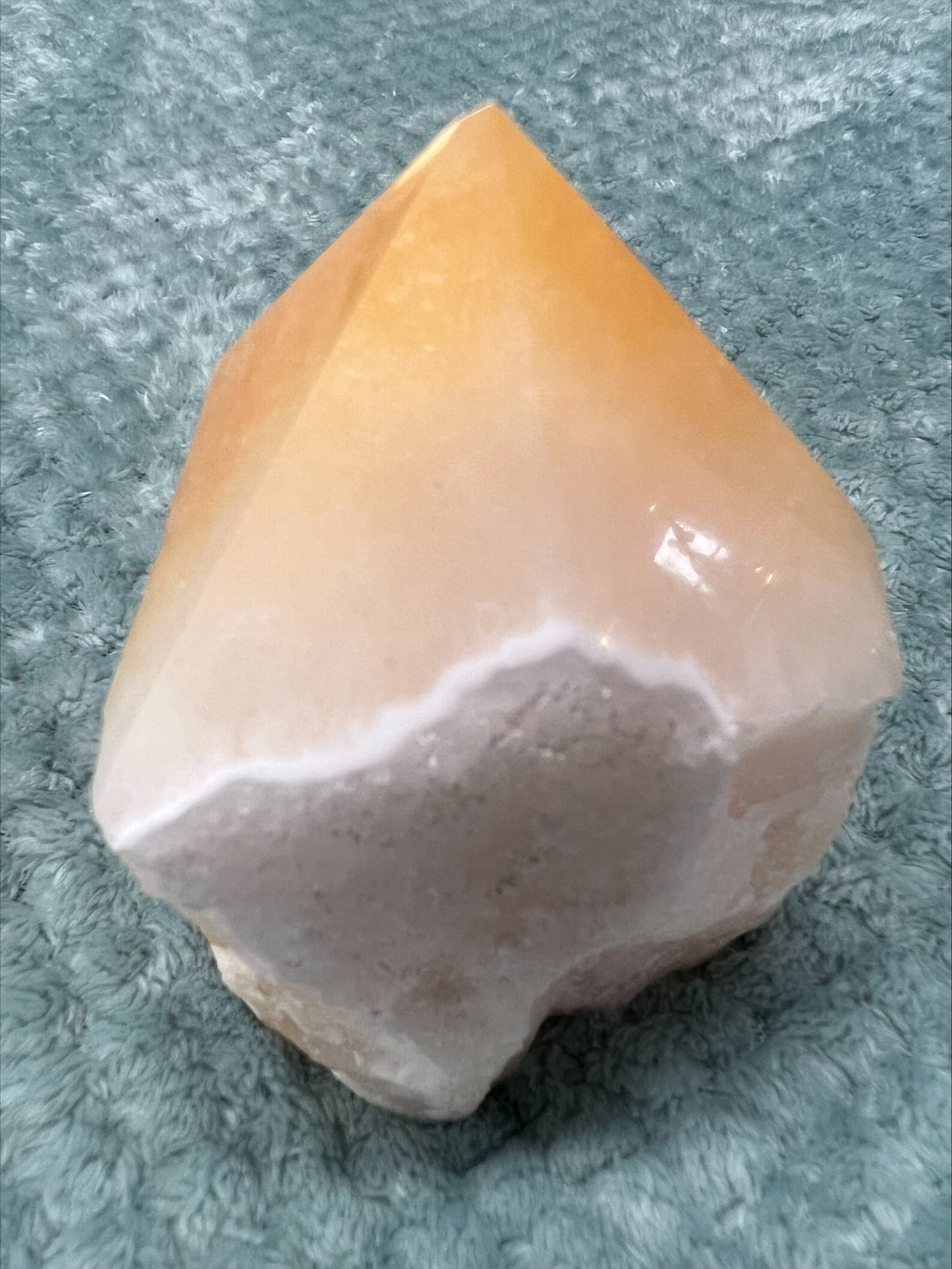 Yellow Calcite Cut Base Point