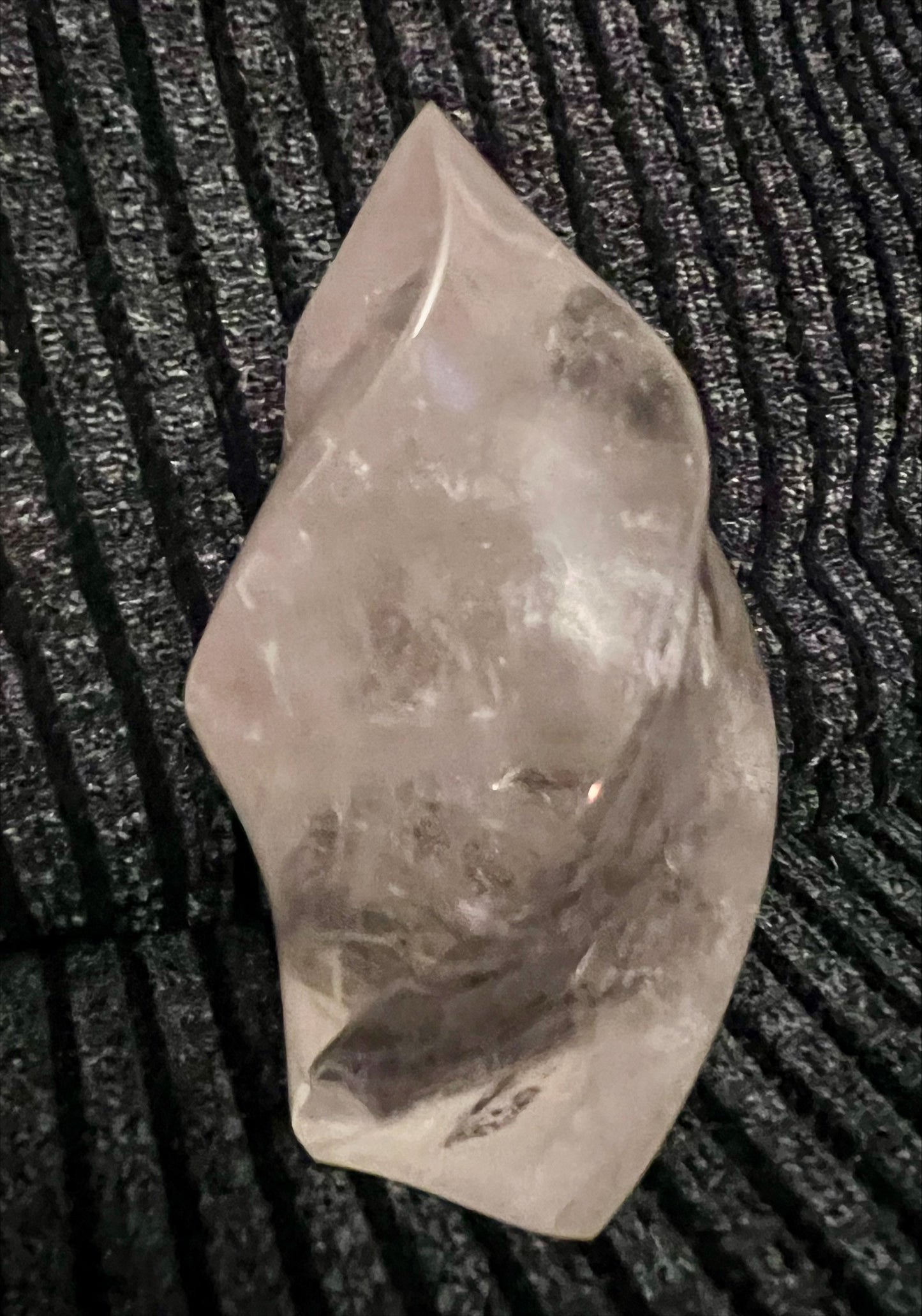 Clear Quartz Crystal Flame