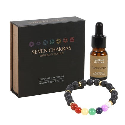 Seven Chakras Essential Oil Bracelet