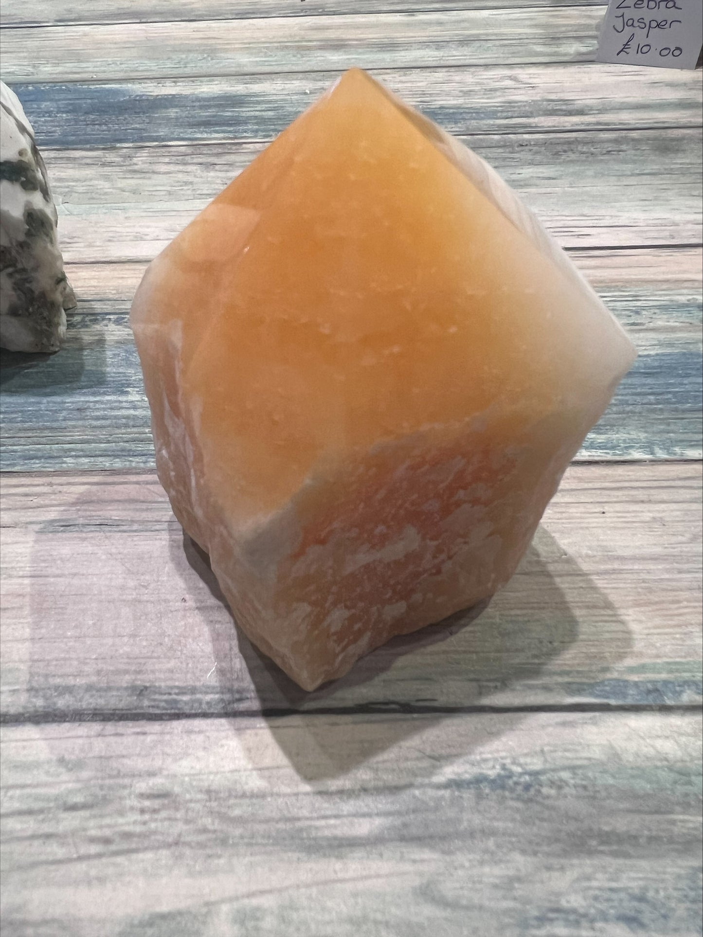 Yellow Calcite Cut Base Point