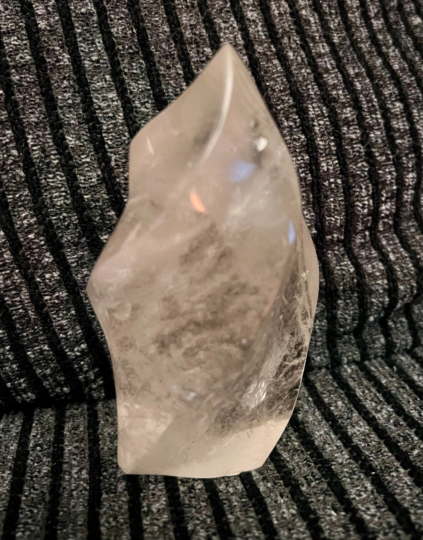 Clear Quartz Crystal Flame