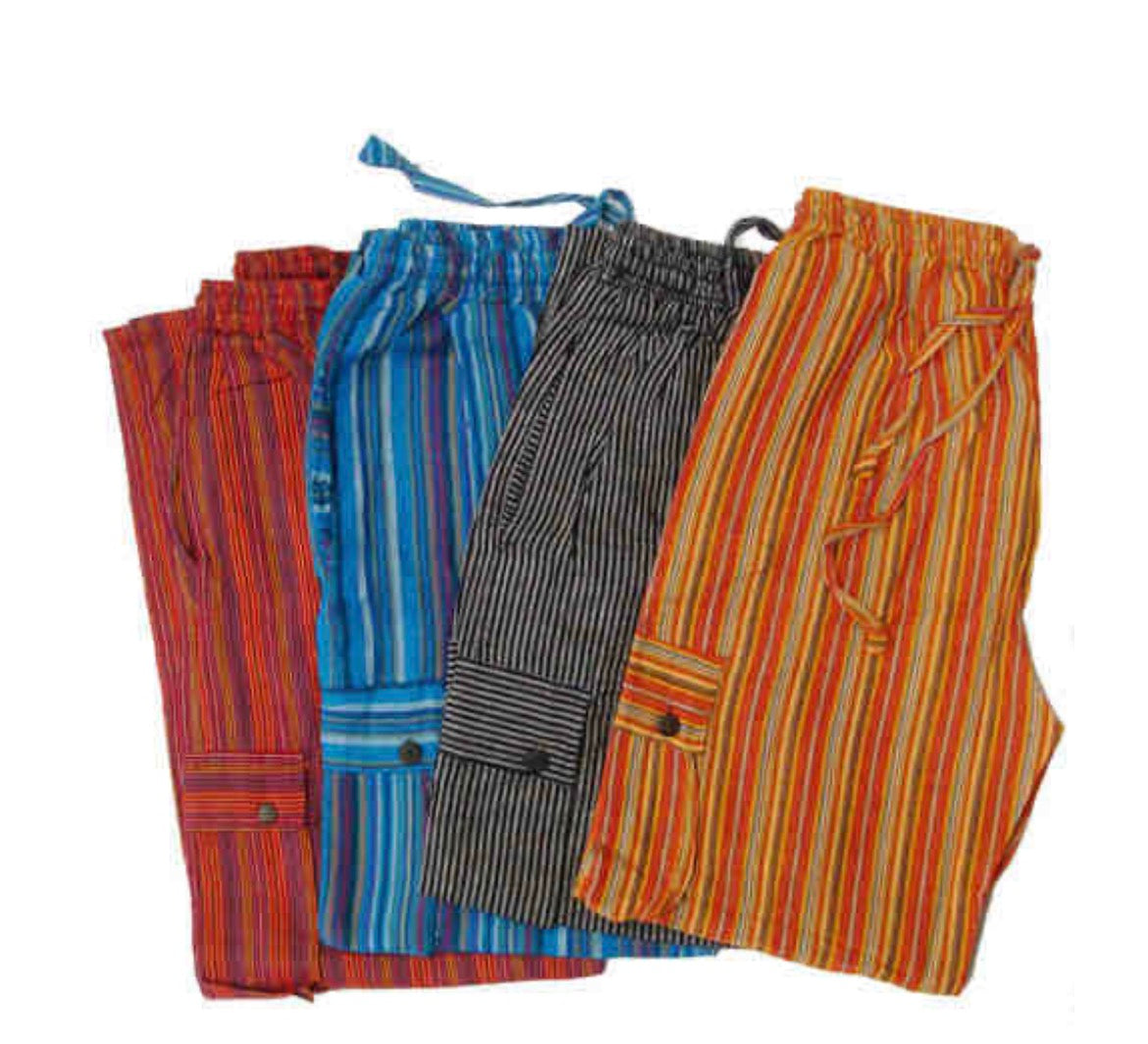 Cargo Stripey Trousers Large