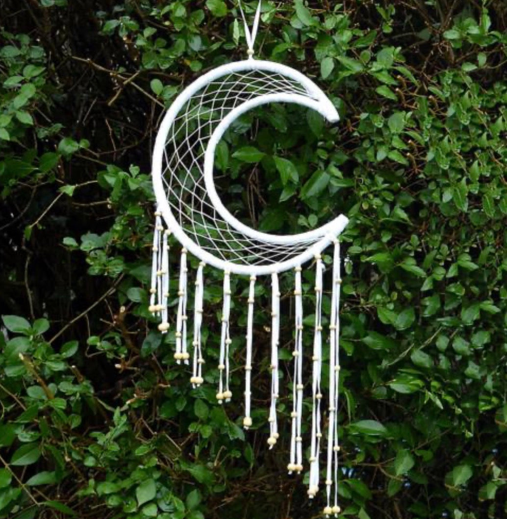 Dreamcatcher moon white diameter 29cm