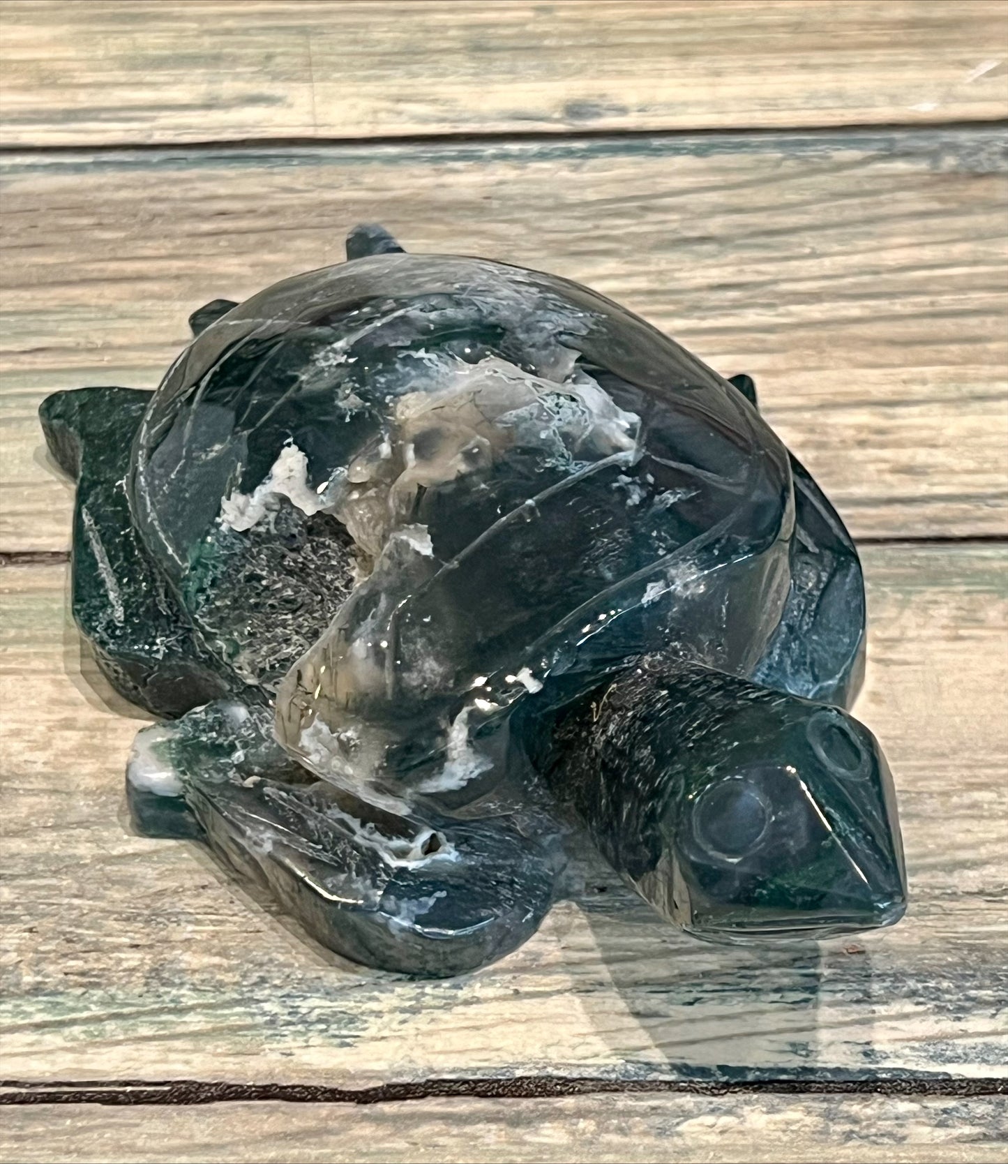 Moss Agate Turtle