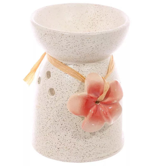 Speckled Cream Ceramic Oil and Wax Melt Burner