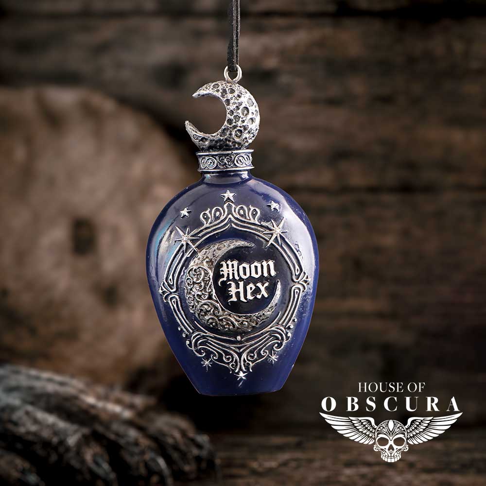 Moon Hex Potion Bottle Hanging