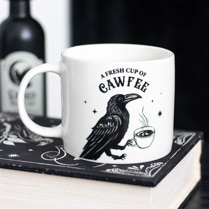 A fresh cup of cawfee mug