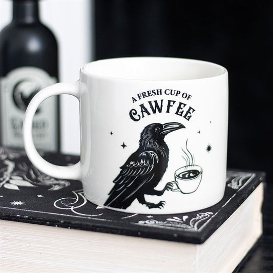 A fresh cup of cawfee mug