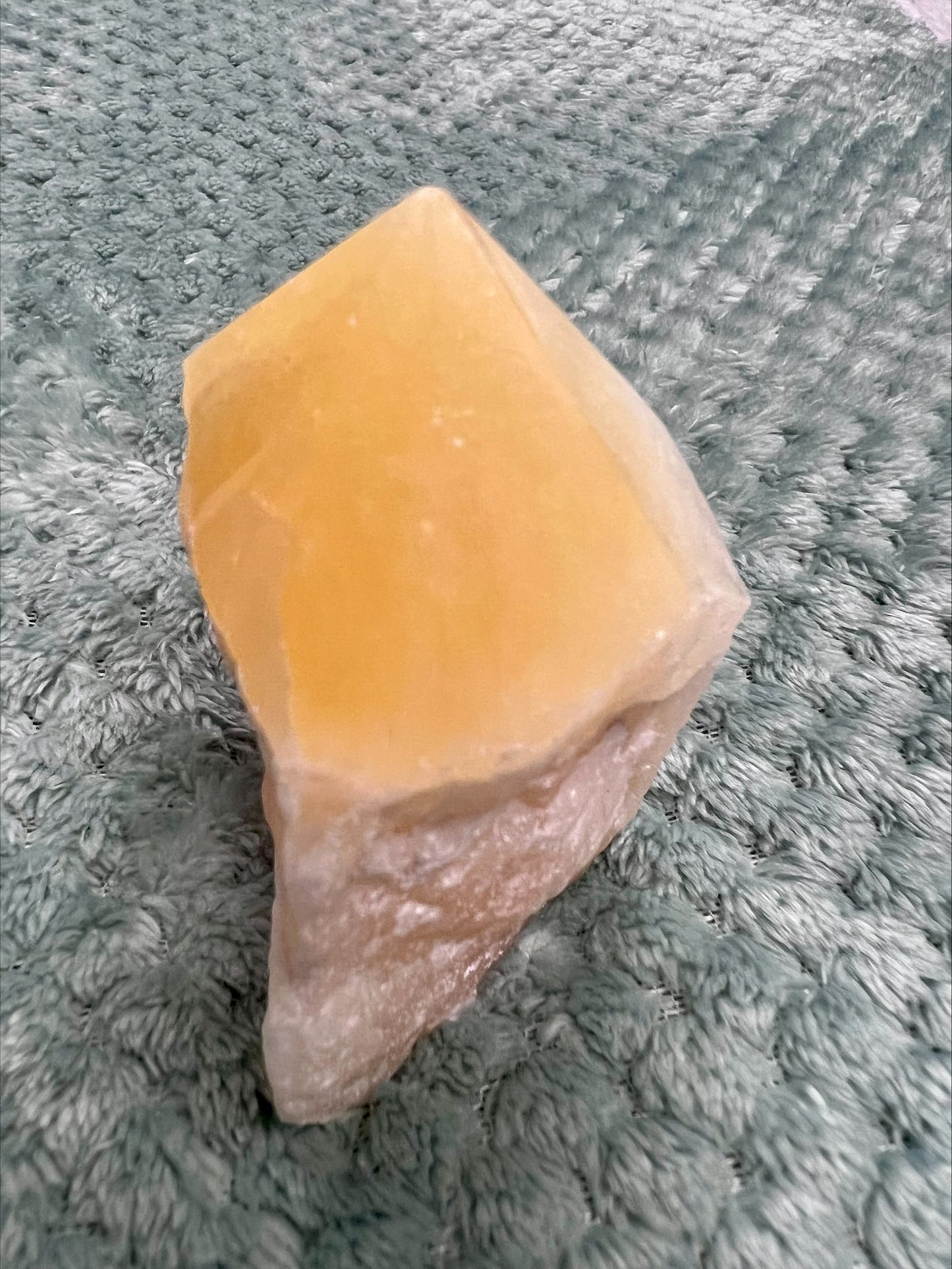 Yellow Calcite Cut Base Point