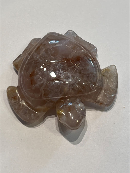 Flower Agate Turtle