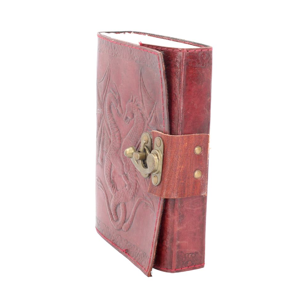 Double Dragon Leather Embossed Journal and Lock