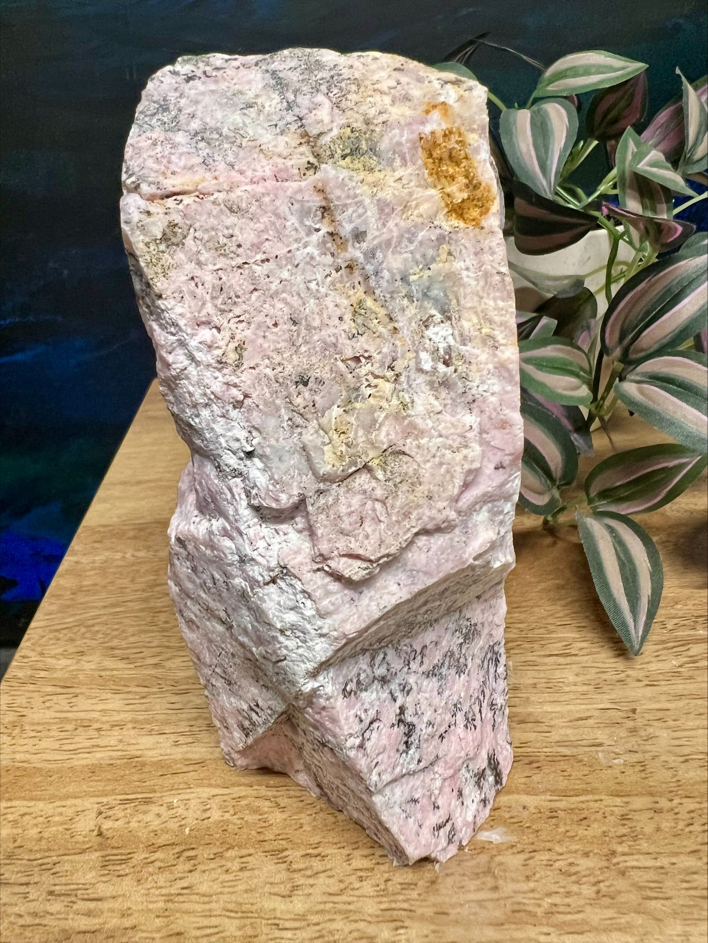 Dendritic Rhodonite Cut Base