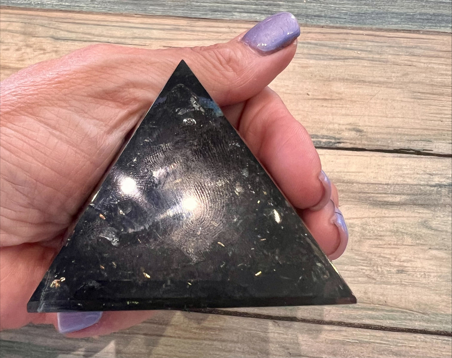 Organite Pyramid - Tree of Life Black Tourmaline