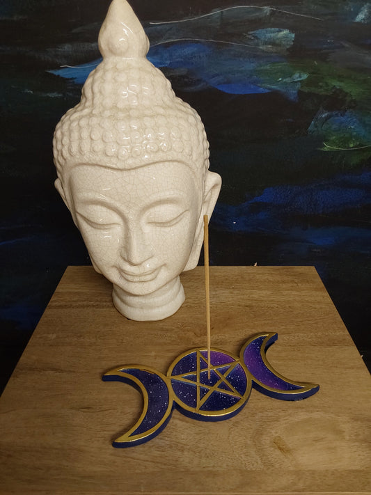 Triple Moon Incense Holder