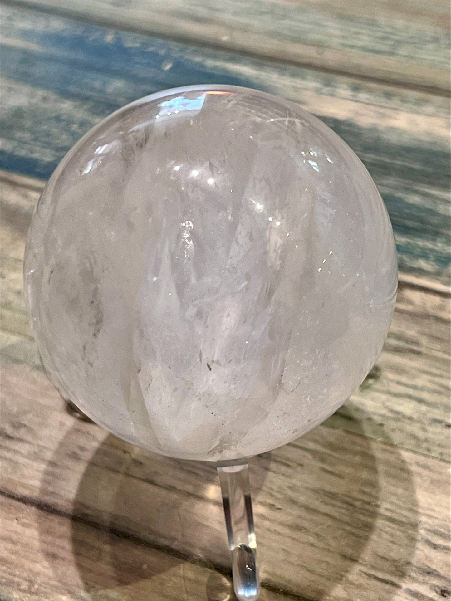 Clear Quartz Crystal Sphere
