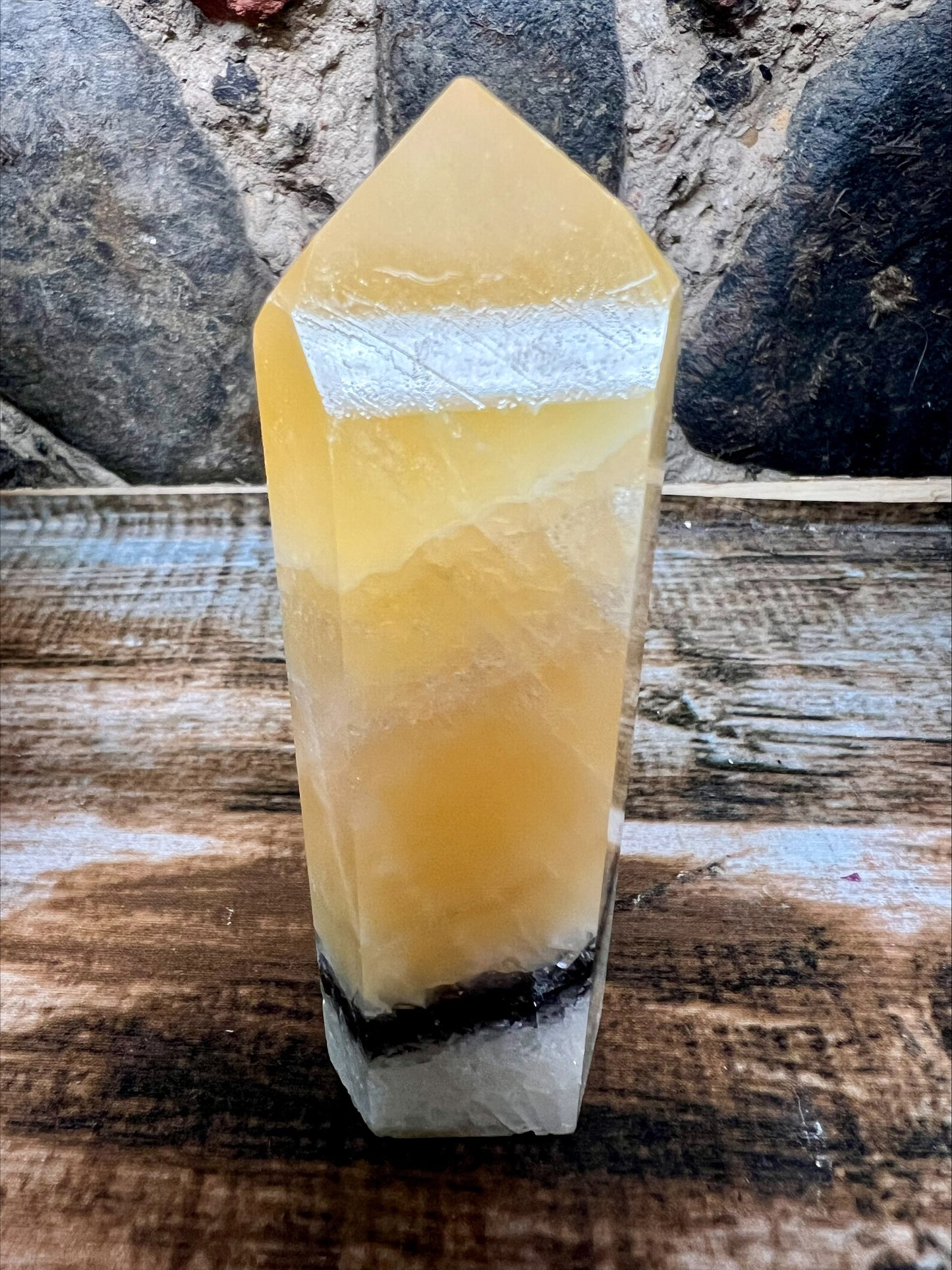 Tower - Orange Calcite 11.5cm