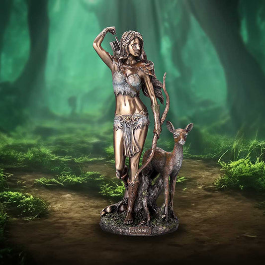Artemis Greek Goddess of the Hunt Bronze Figurine 25cm