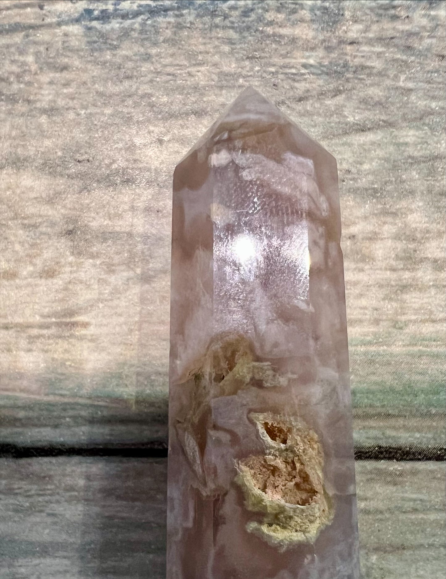 Tower - Flower Agate 6.5cm