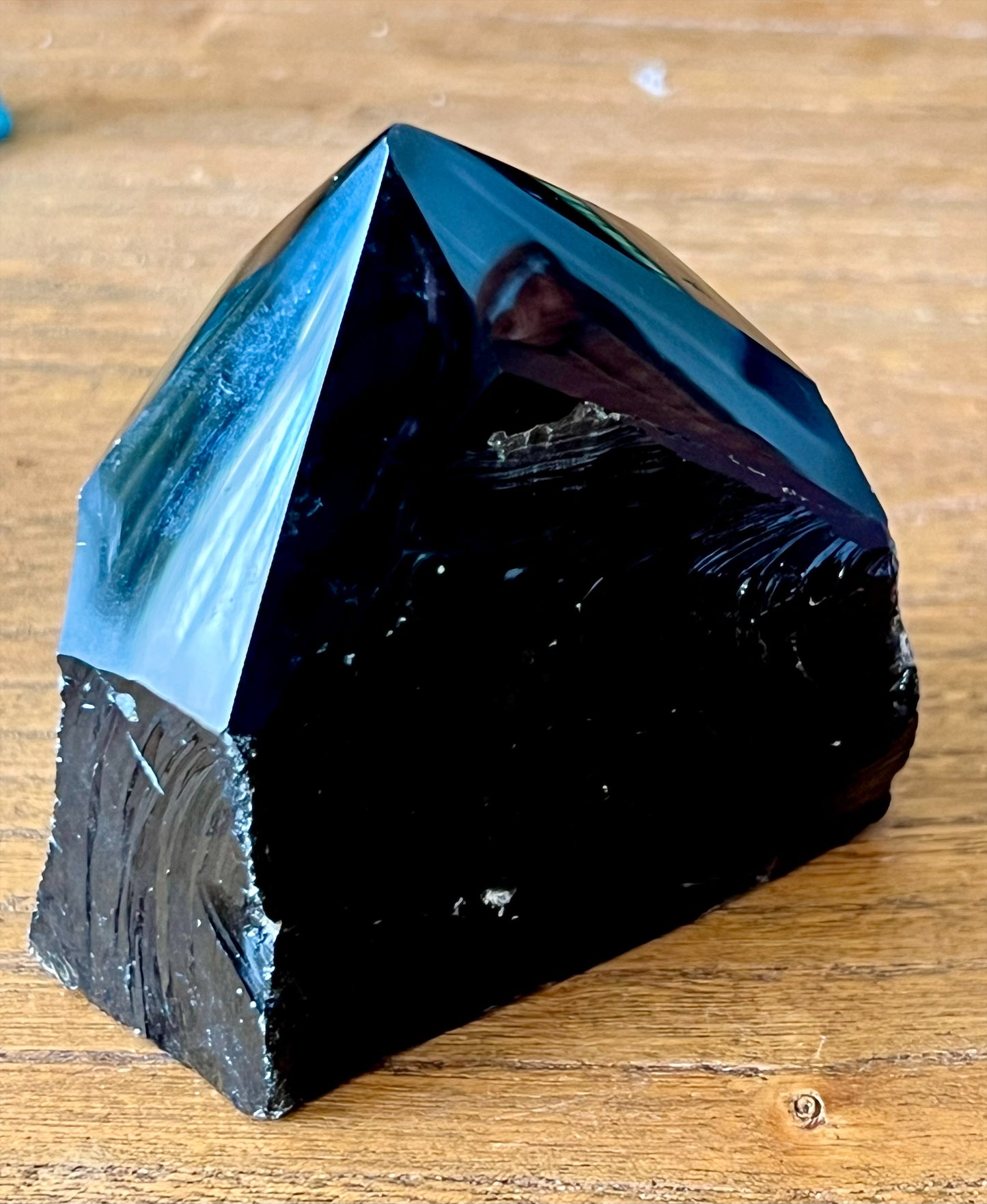 Black Obsidian Cut Base Point