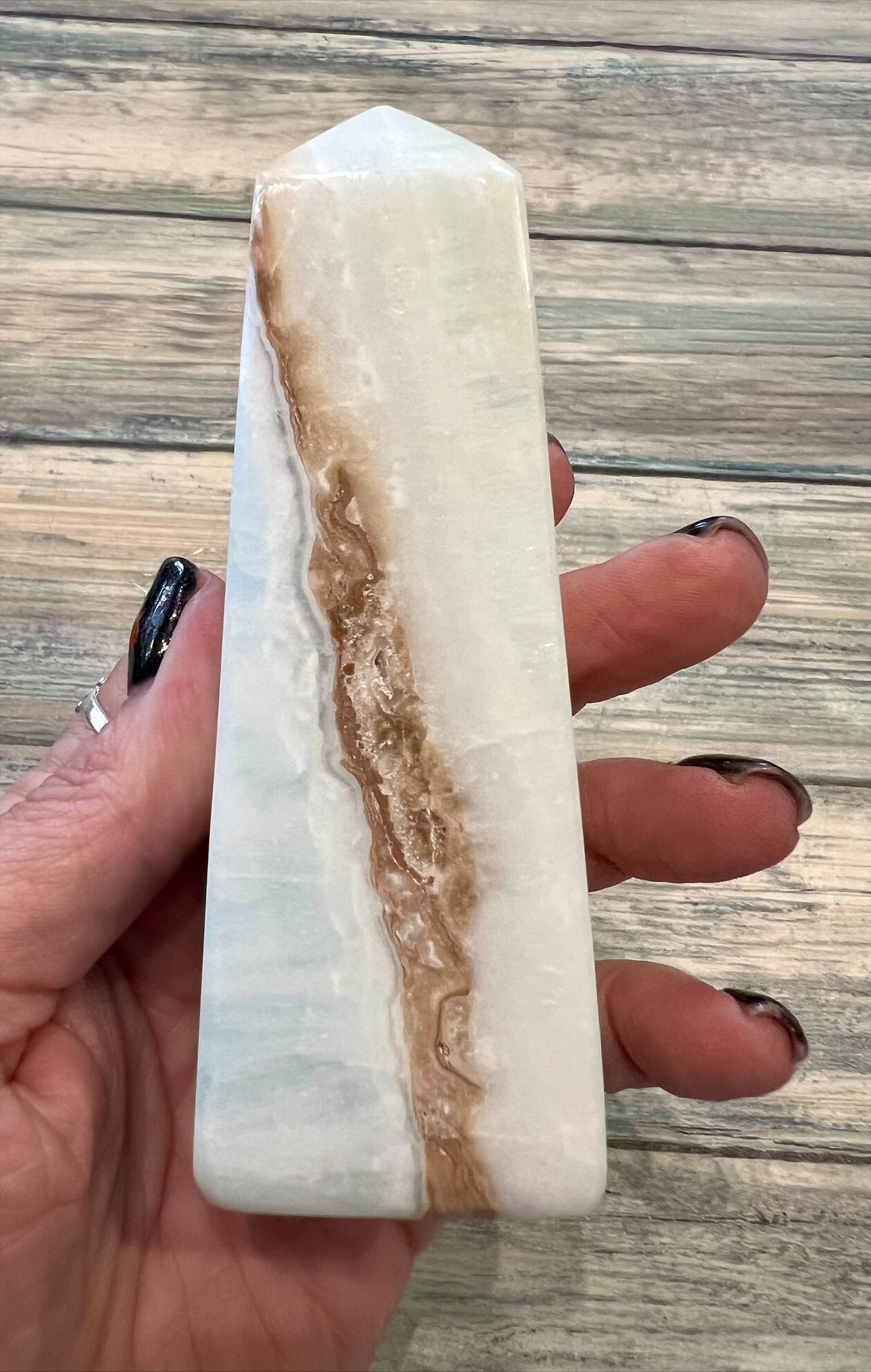 Point - Caribbean Calcite (Blue Aragonite)