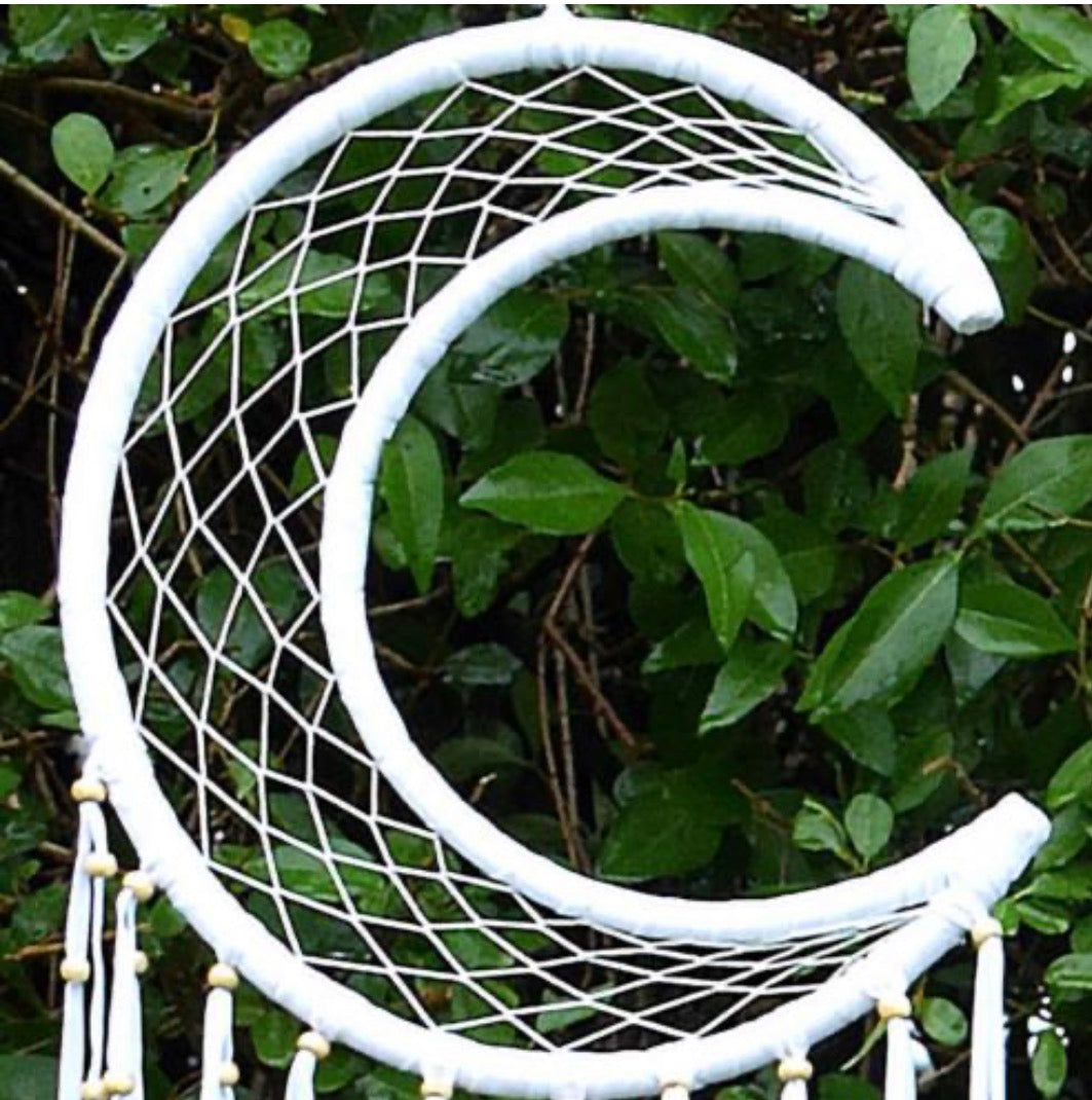 Dreamcatcher moon white diameter 29cm