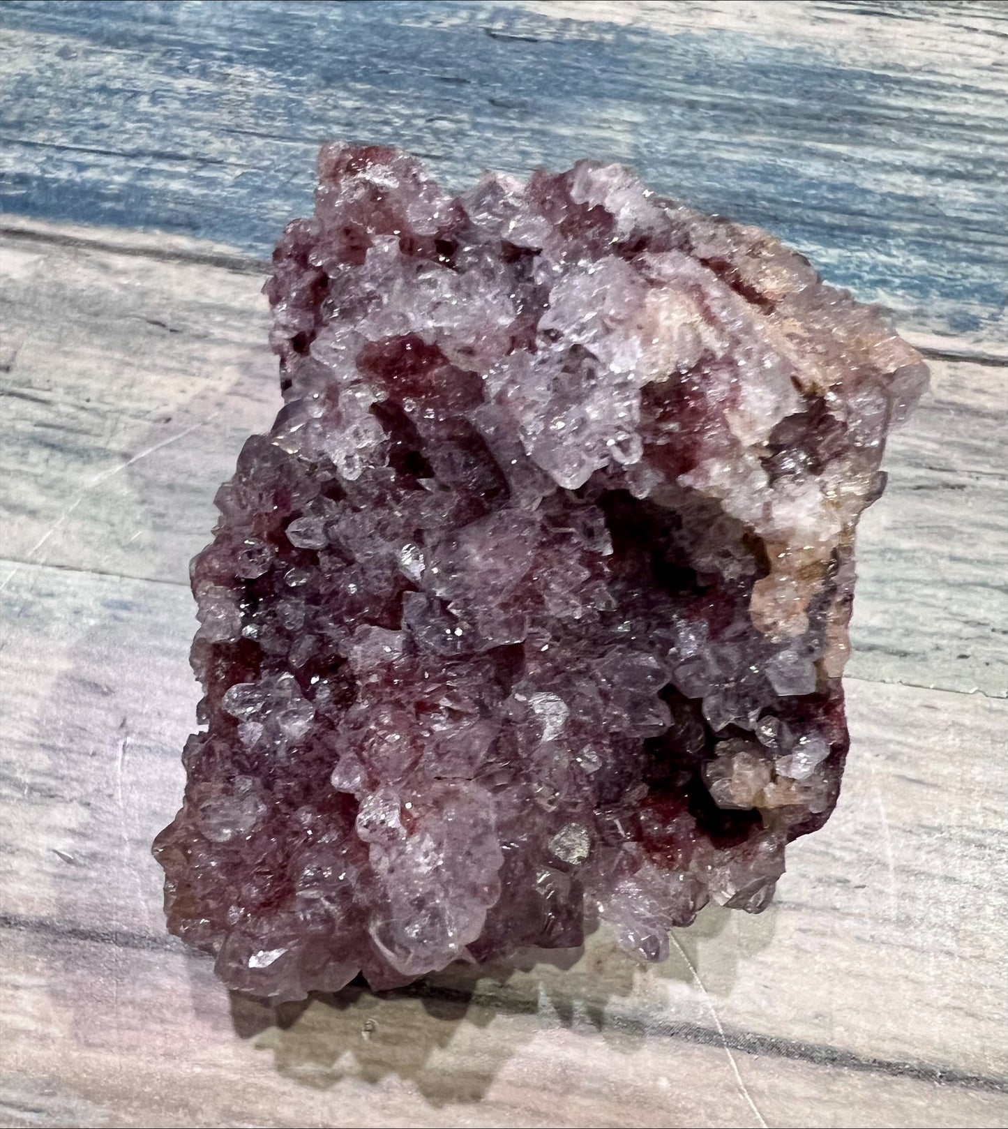 Pink Amethyst with Hematite