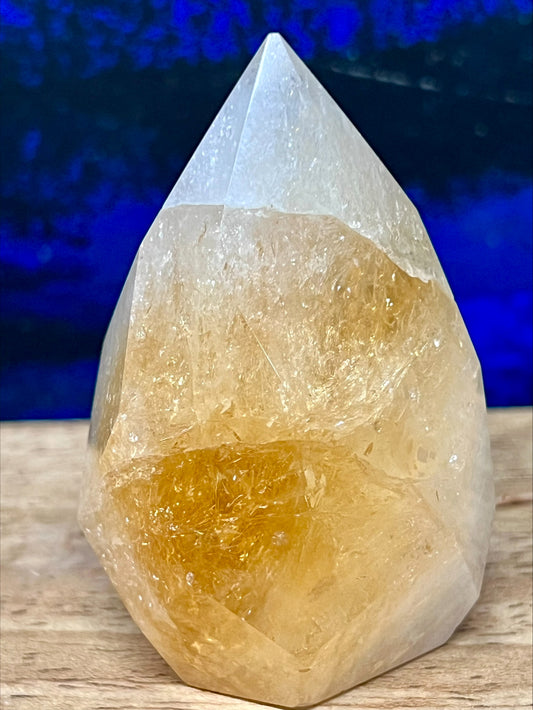 Citrine Faceted Point