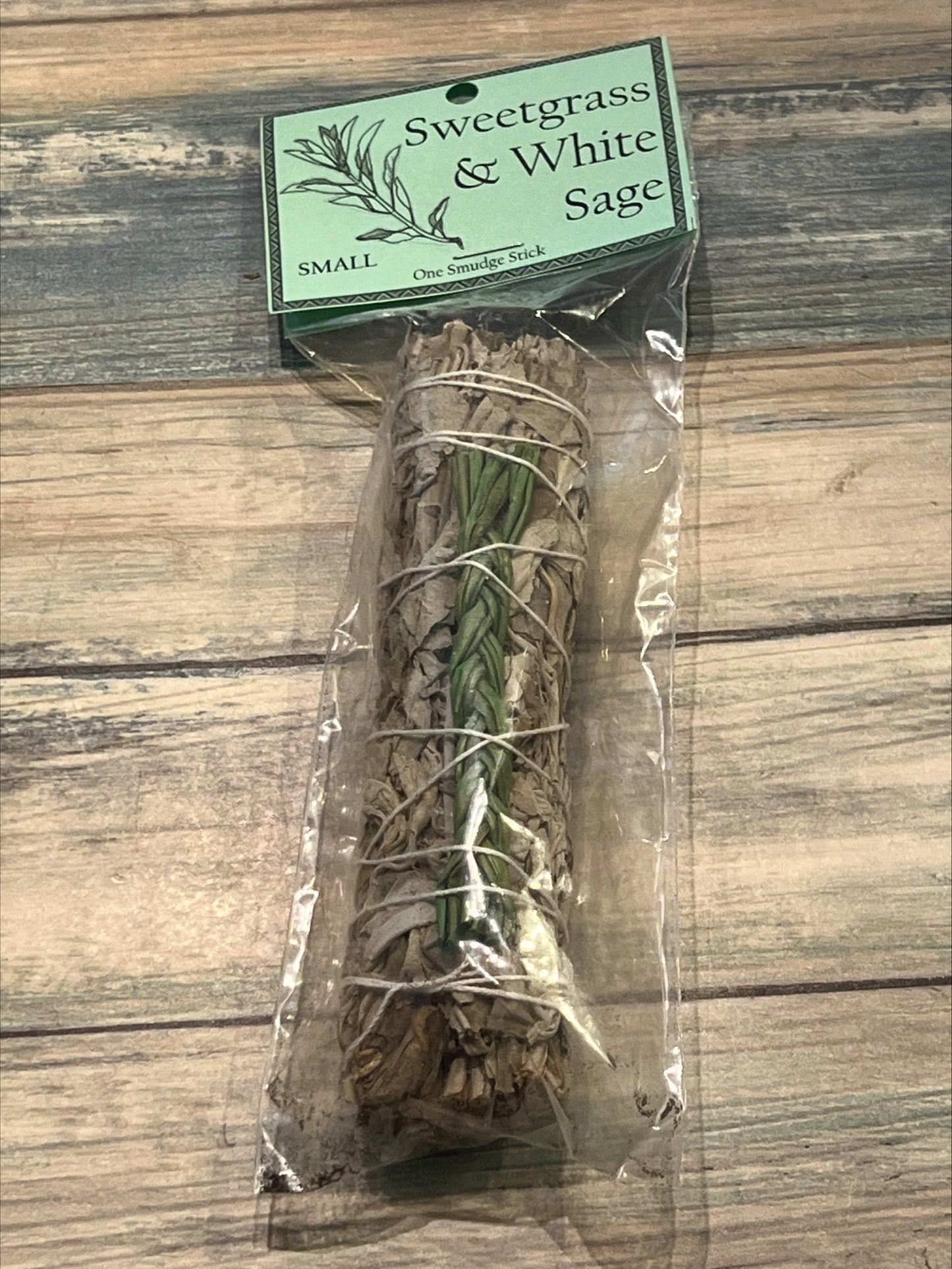 Sweet grass and White Sage Smudge Stick