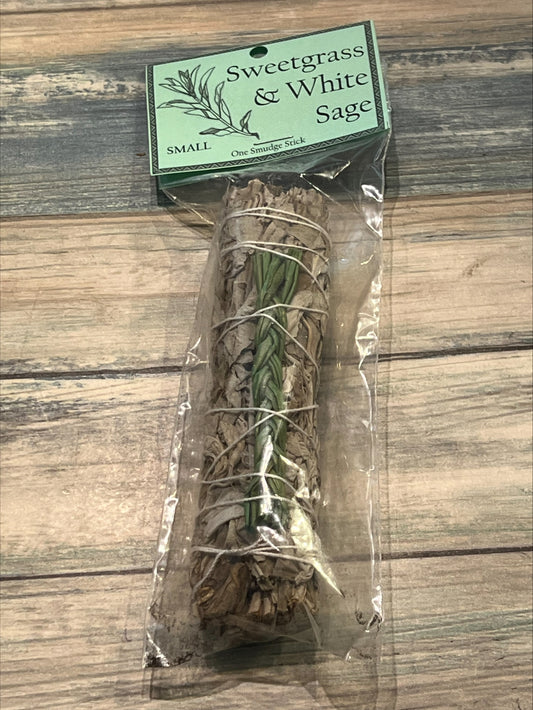 Sweet grass and White Sage Smudge Stick
