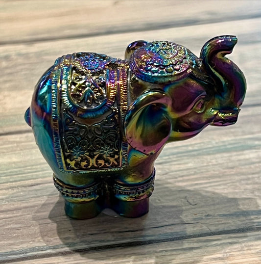 Aura Tourmaline Elephant
