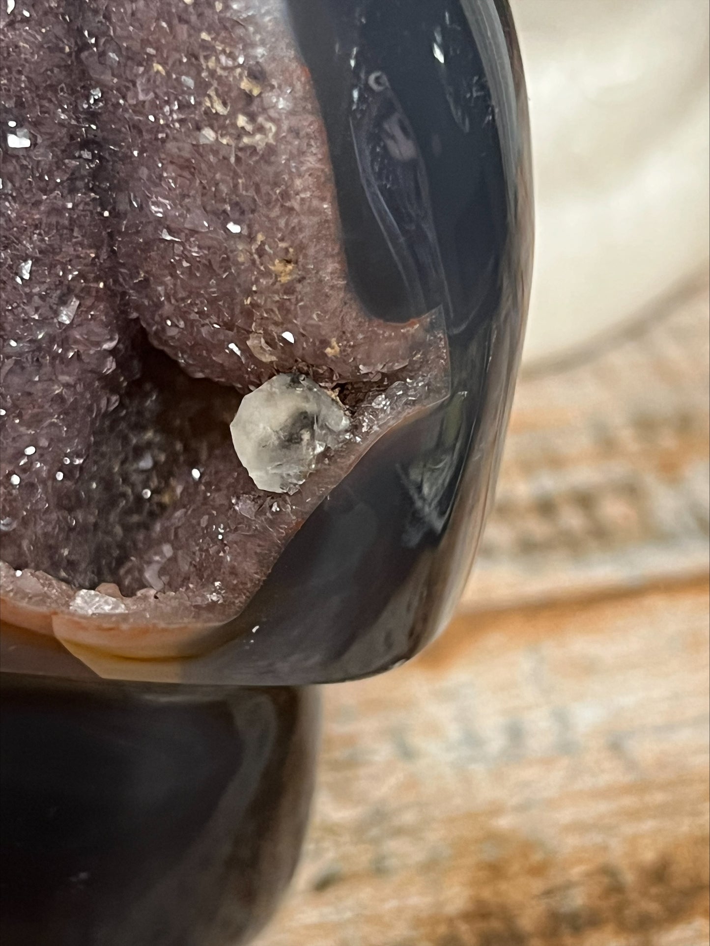 Mushroom - Agate with druzy