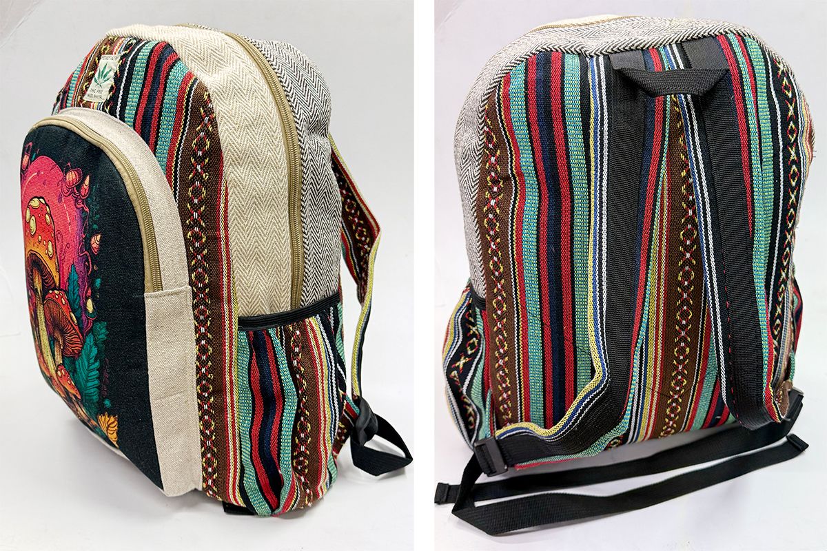 Multi Hand Print Backpack