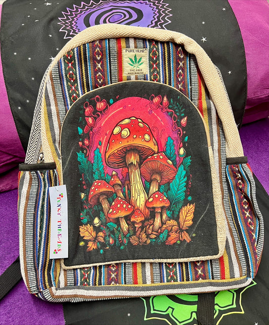 Mushroom Print Backpack