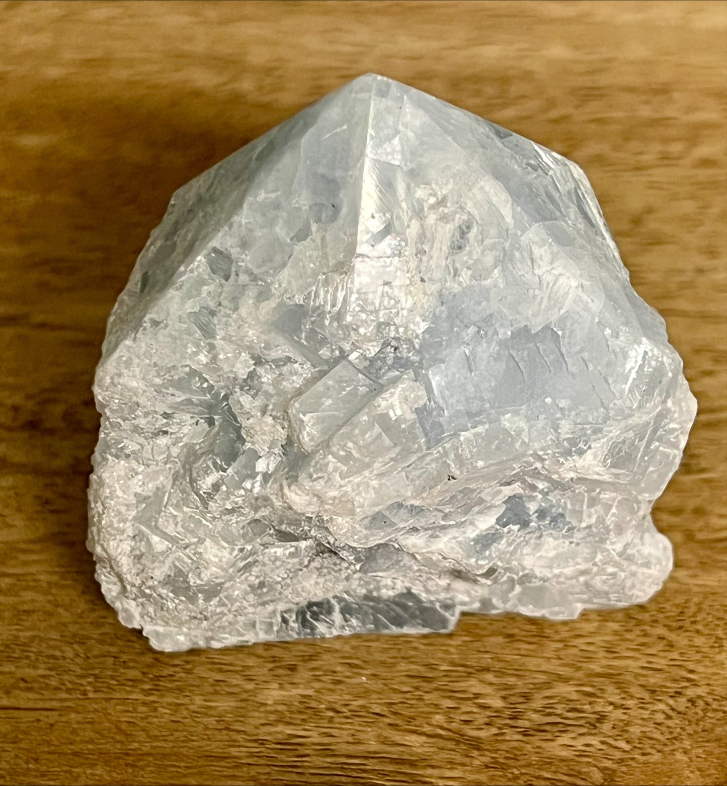 Blue Calcite Cut Base Point