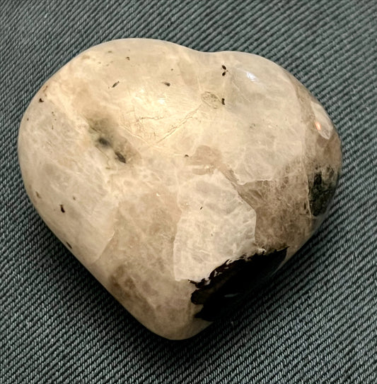 Heart - Rainbow Moonstone
